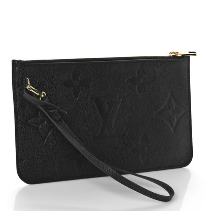 Louis Vuitton Empreinte Monogram Giant Neverfull MM Pochette Black 3 of 7