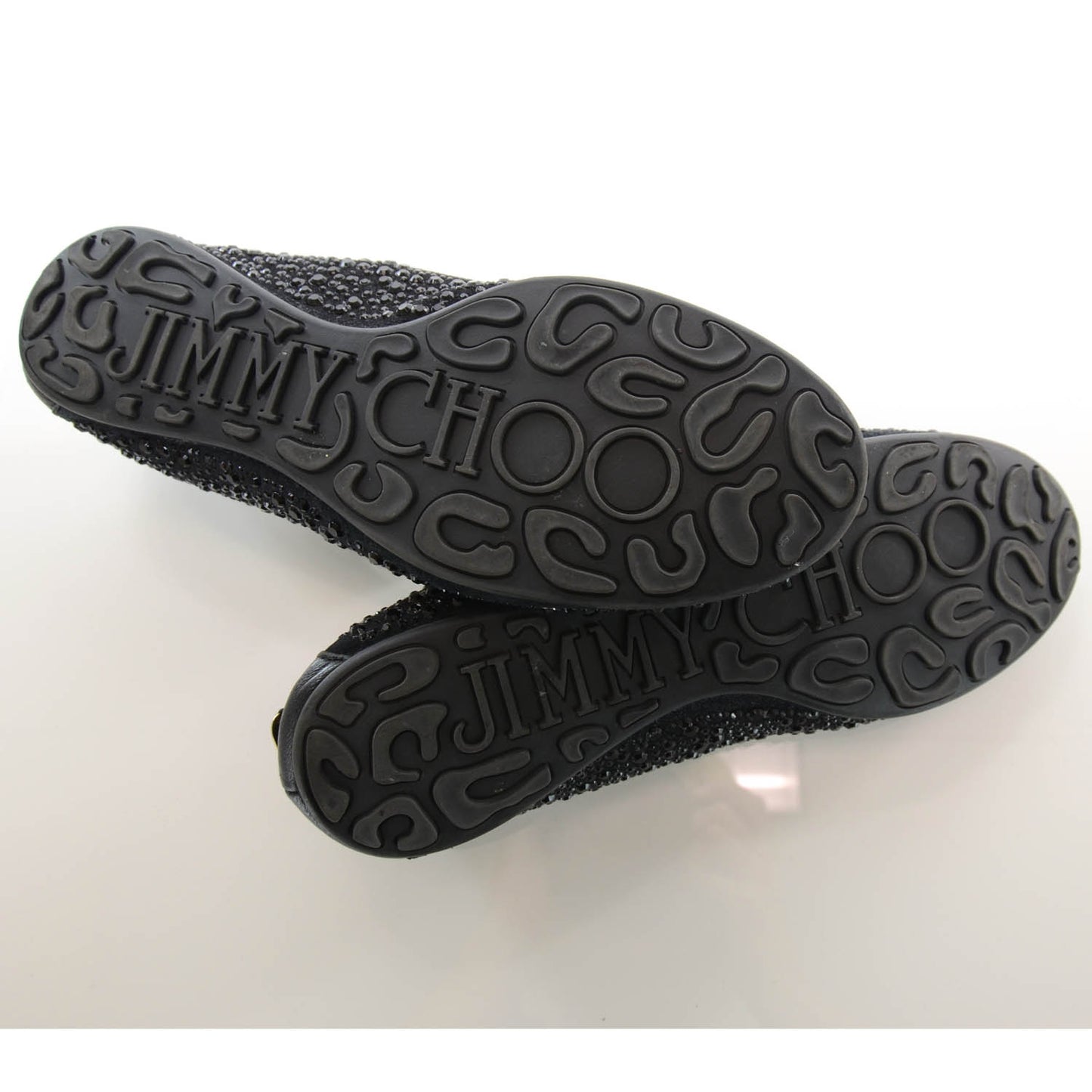 Jeweled Suede Weber Ballet Flats 37 Black