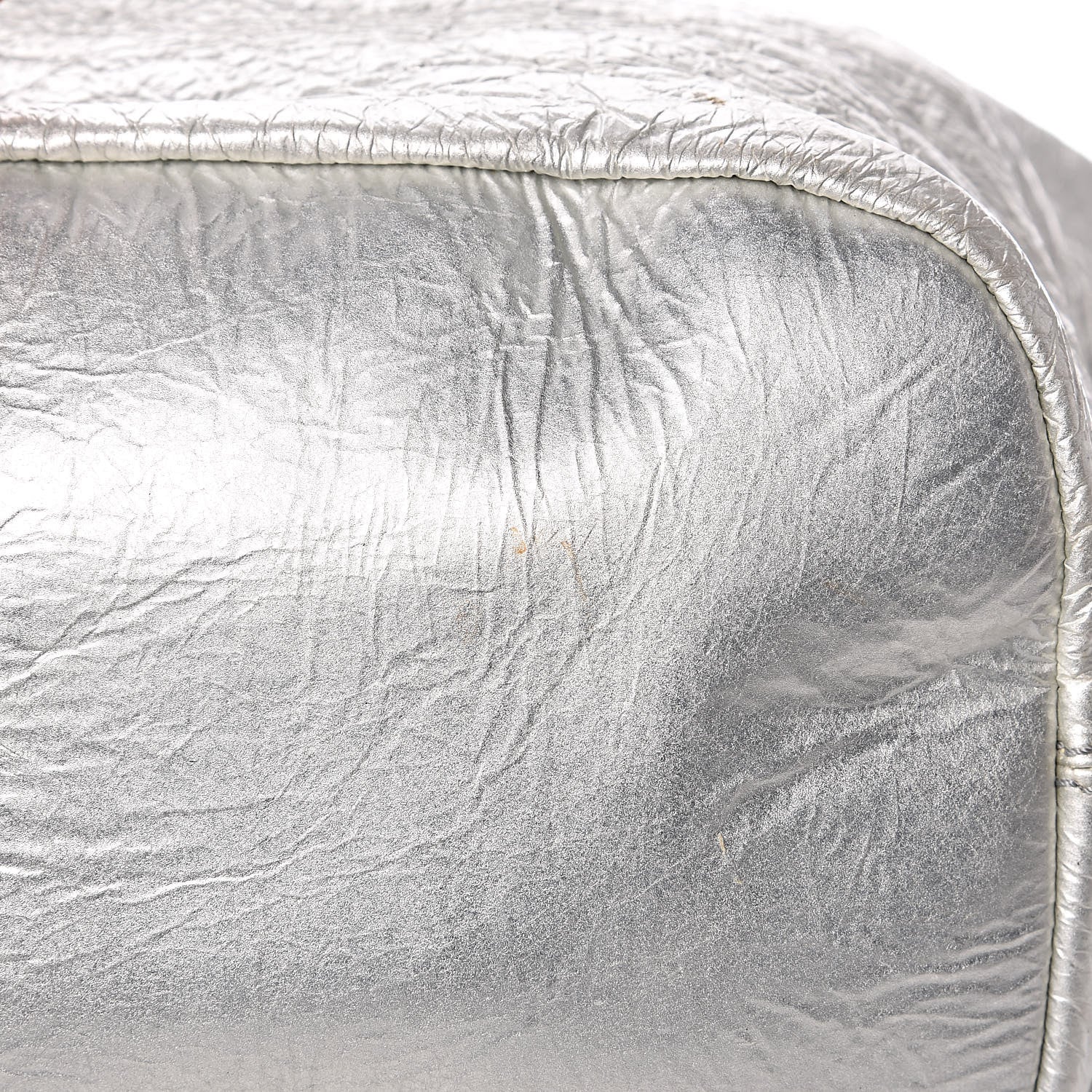 Givenchy Crinkled Patent Large Nightingale Silver 12 of 15