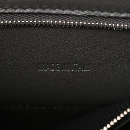 Balenciaga Shiny Calfskin Crocodile Embossed Small Hourglass Top Handle Bag Dark Grey 8 of 13