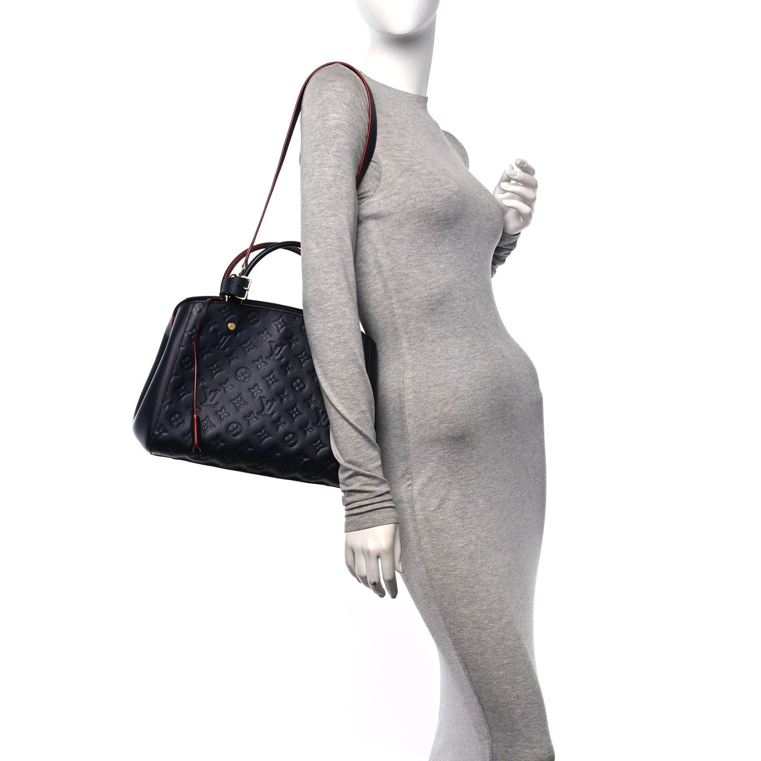 Louis Vuitton Empreinte Montaigne MM Marine Rouge 2 of 11