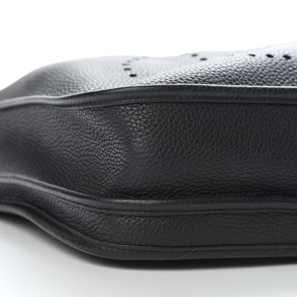Hermes Taurillon Clemence Evelyne III PM Black 9 of 10