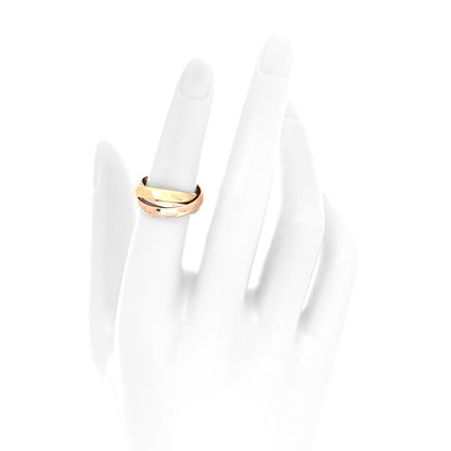 Cartier 18K Pink Yellow White Gold Classic Les Must De Cartier Trinity Ring 51 5.75 2 of 5