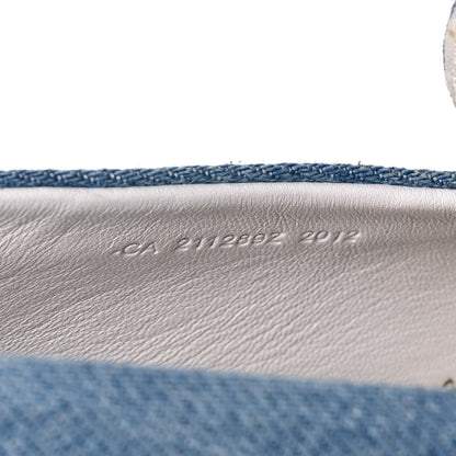 Hermes Denim Canvas Womens Trip Espadrilles 37 Bleu Clair 8 of 12