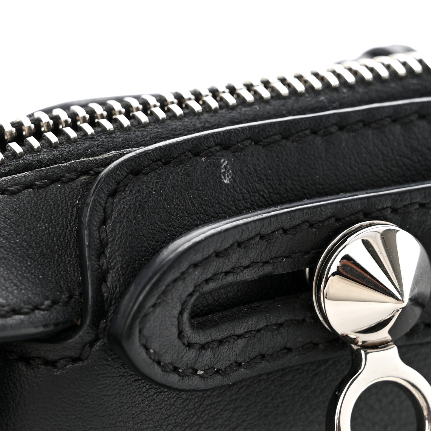 Vitello Dolce Crystal Heart Croc Tail Mini By The Way Boston Bag Black Rosso