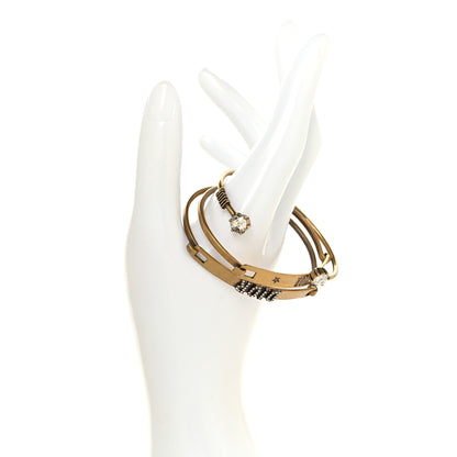 Christian Dior Metal Crystal Dio(r)evolution Bracelet Set Gold 2 of 5