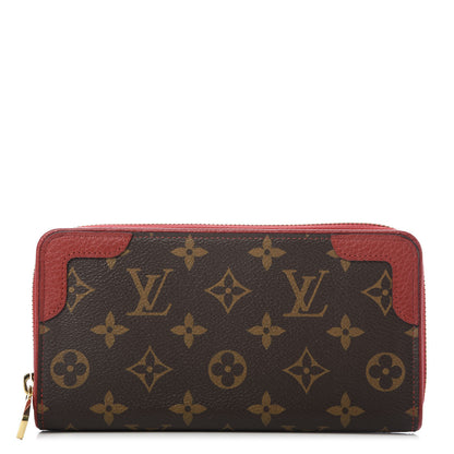 Louis Vuitton Monogram Retiro Zippy Wallet Cherry 1 of 9