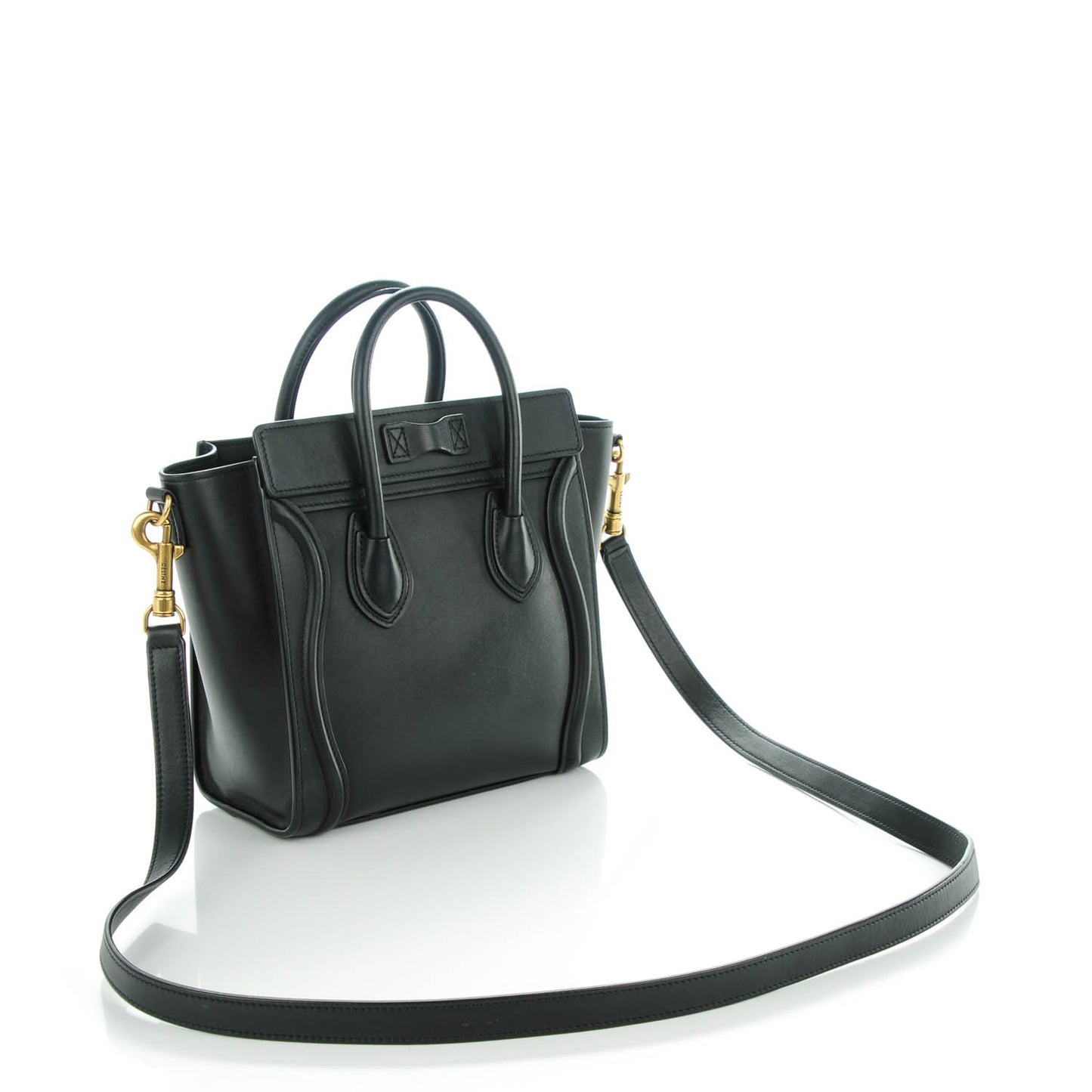 Smooth Calfskin Nano Luggage Black
