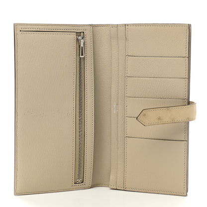Hermes Ostrich Bearn Gusset Wallet Parchemin 5 of 10