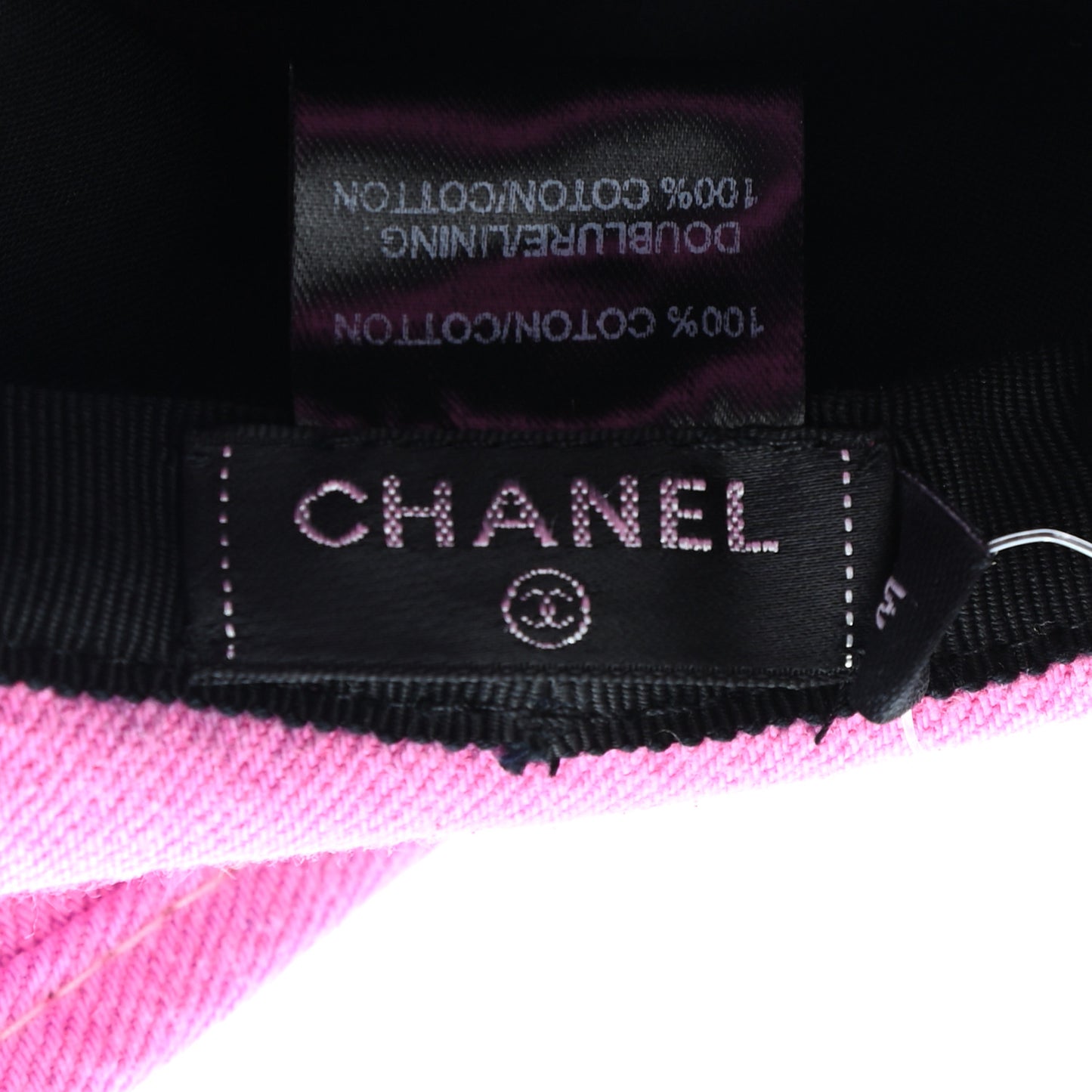 Denim Logo Bucket Hat M Pink Yellow