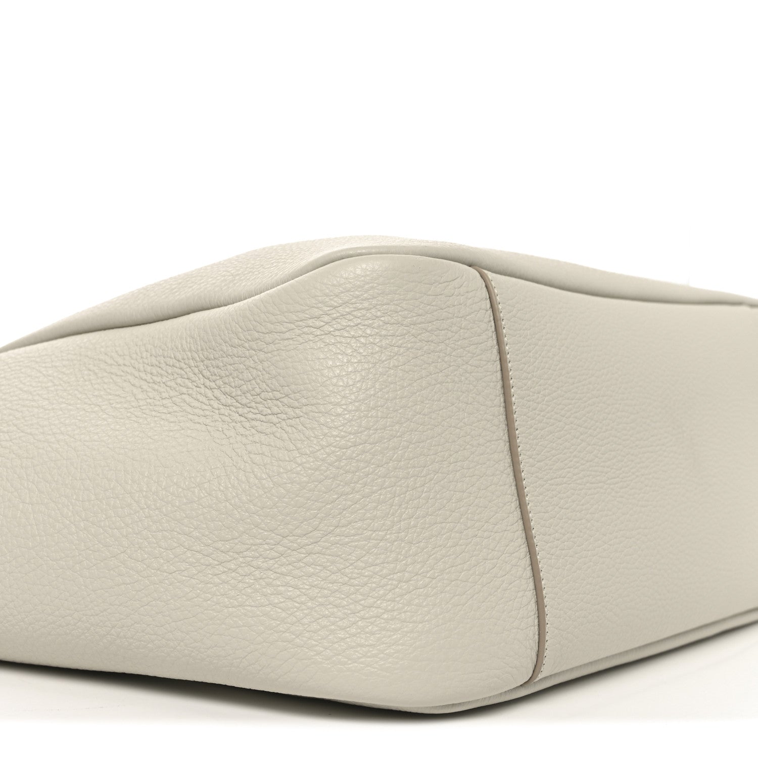 Saint Laurent Grained Deerskin Bea Tote Blanc Vintage 9 of 10