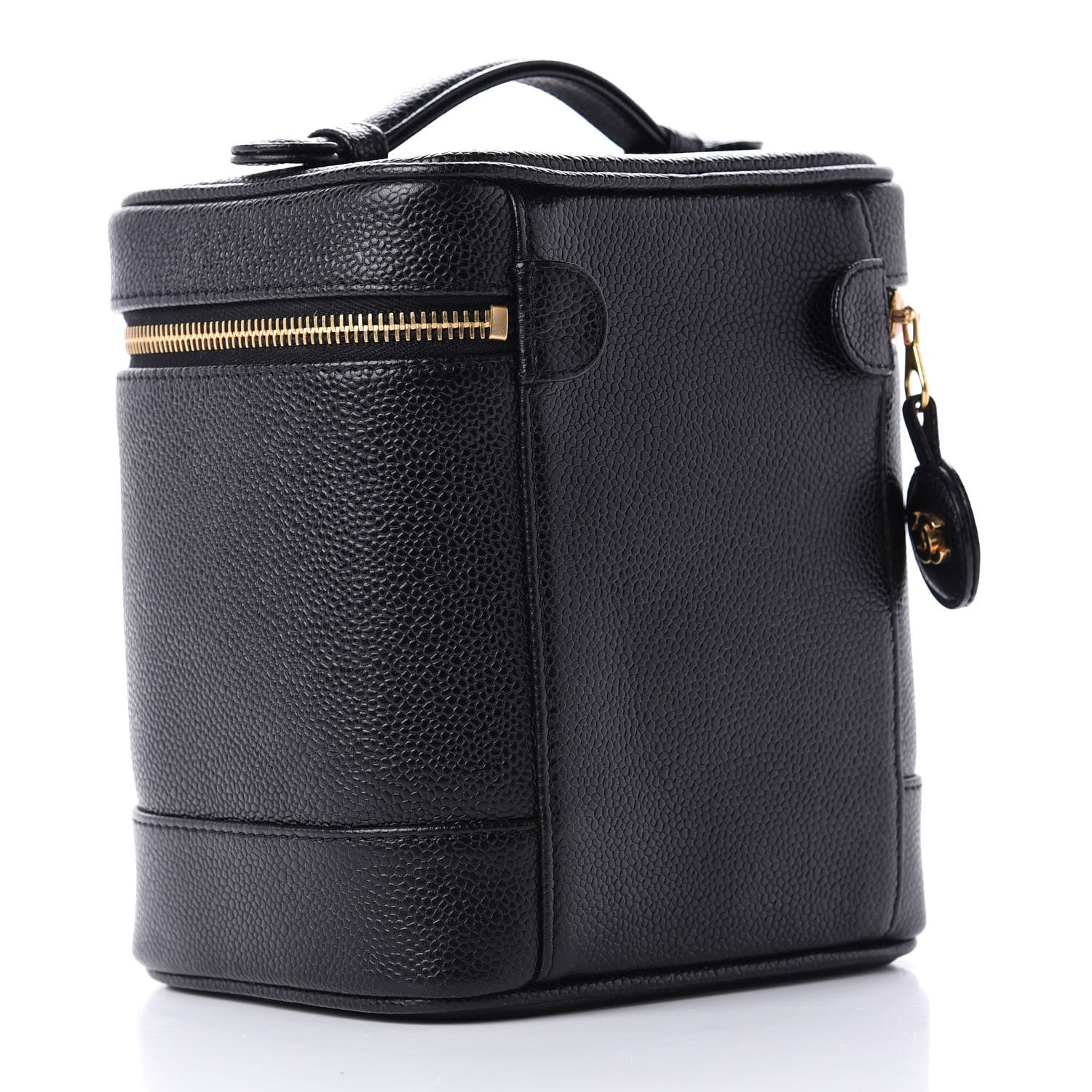 Chanel Caviar Vanity Cosmetic Case Black 3 of 12