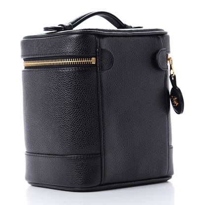 Chanel Caviar Vanity Cosmetic Case Black 3 of 12