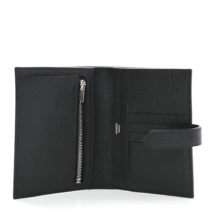Hermes Epsom Monochrome Bearn Compact Wallet Black 5 of 9