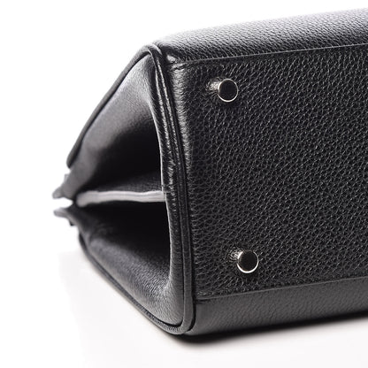 Gucci Grainy Calfskin Small Zumi Top Handle Bag Black 13 of 15