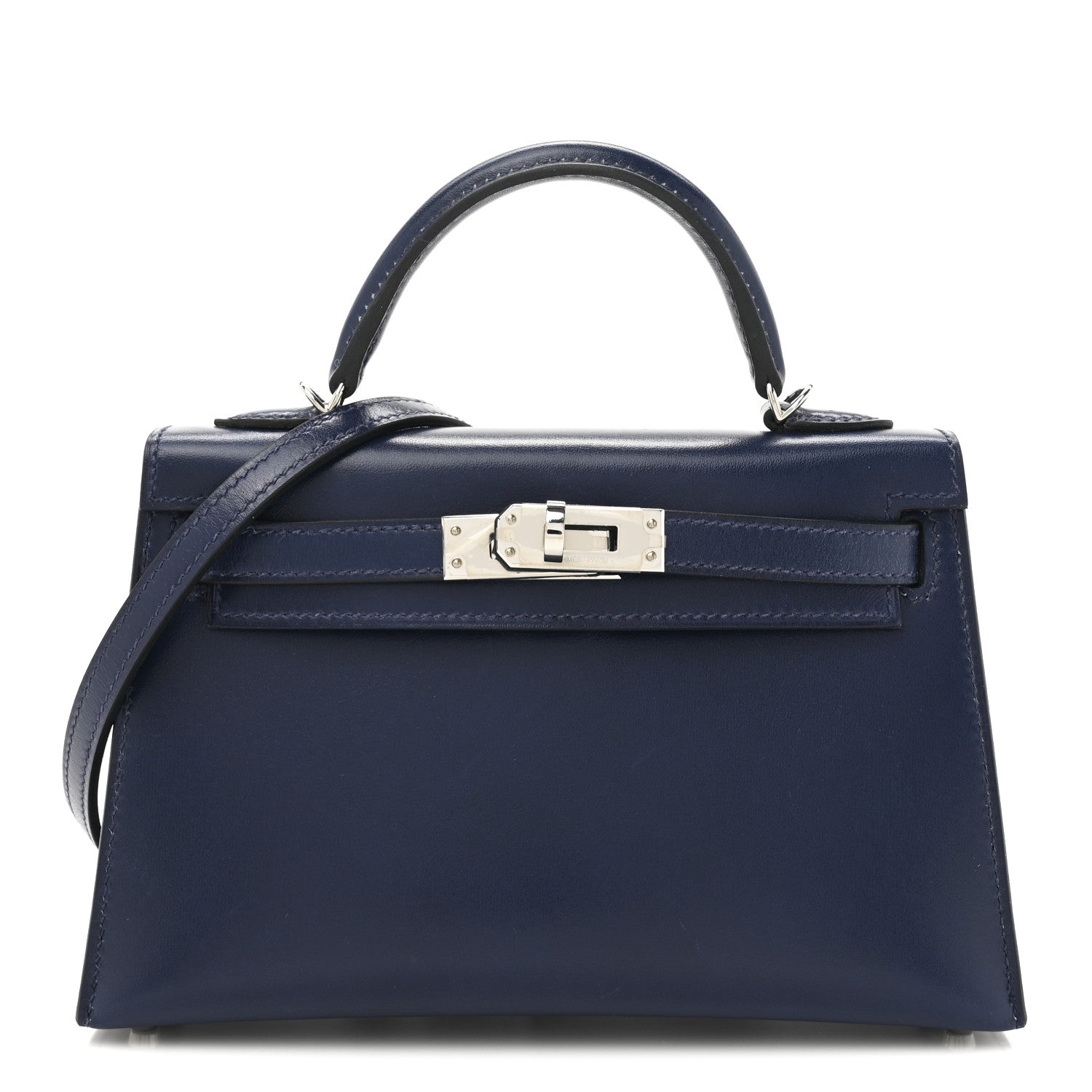 Hermes Box Mini Kelly Sellier 20 Bleu Saphir 1 of 12