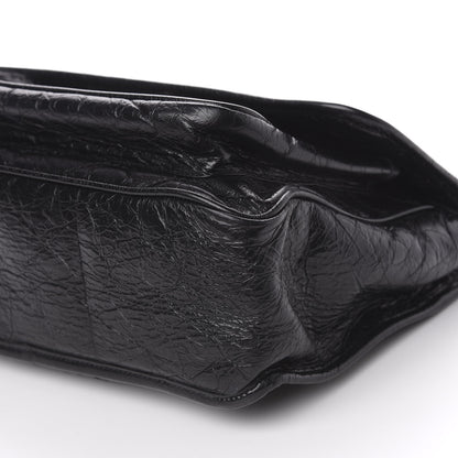 Saint Laurent Crinkled Calfskin Matelasse Monogram Medium Niki Chain Satchel Black 11 of 11