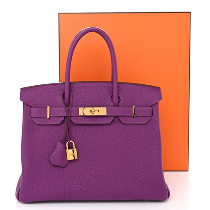 Hermes Togo Birkin 30 Anemone 13 of 13