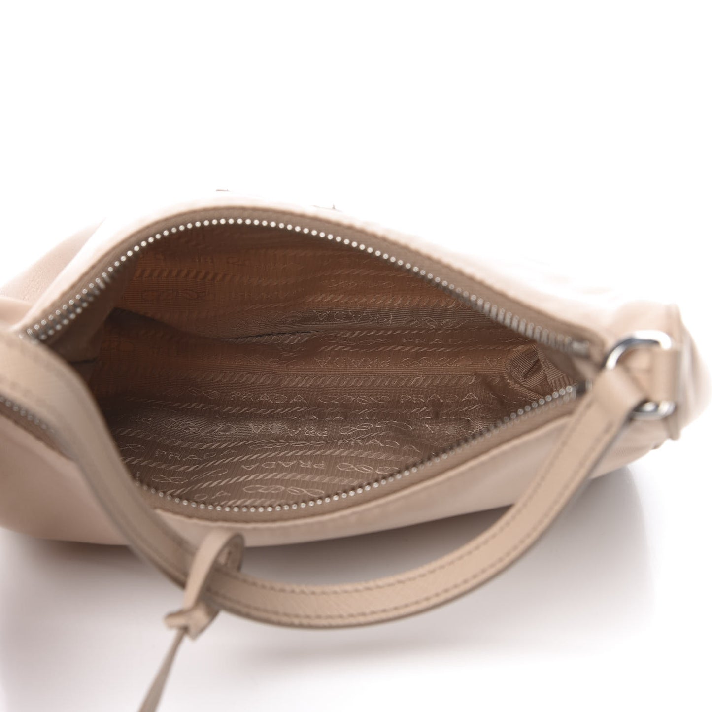 Re-Nylon Saffiano Mini Re-Edition 2005 Bag Cammeo