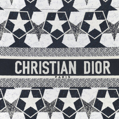 Christian Dior Canvas Embroidered Étoile Blue White 8 of 10