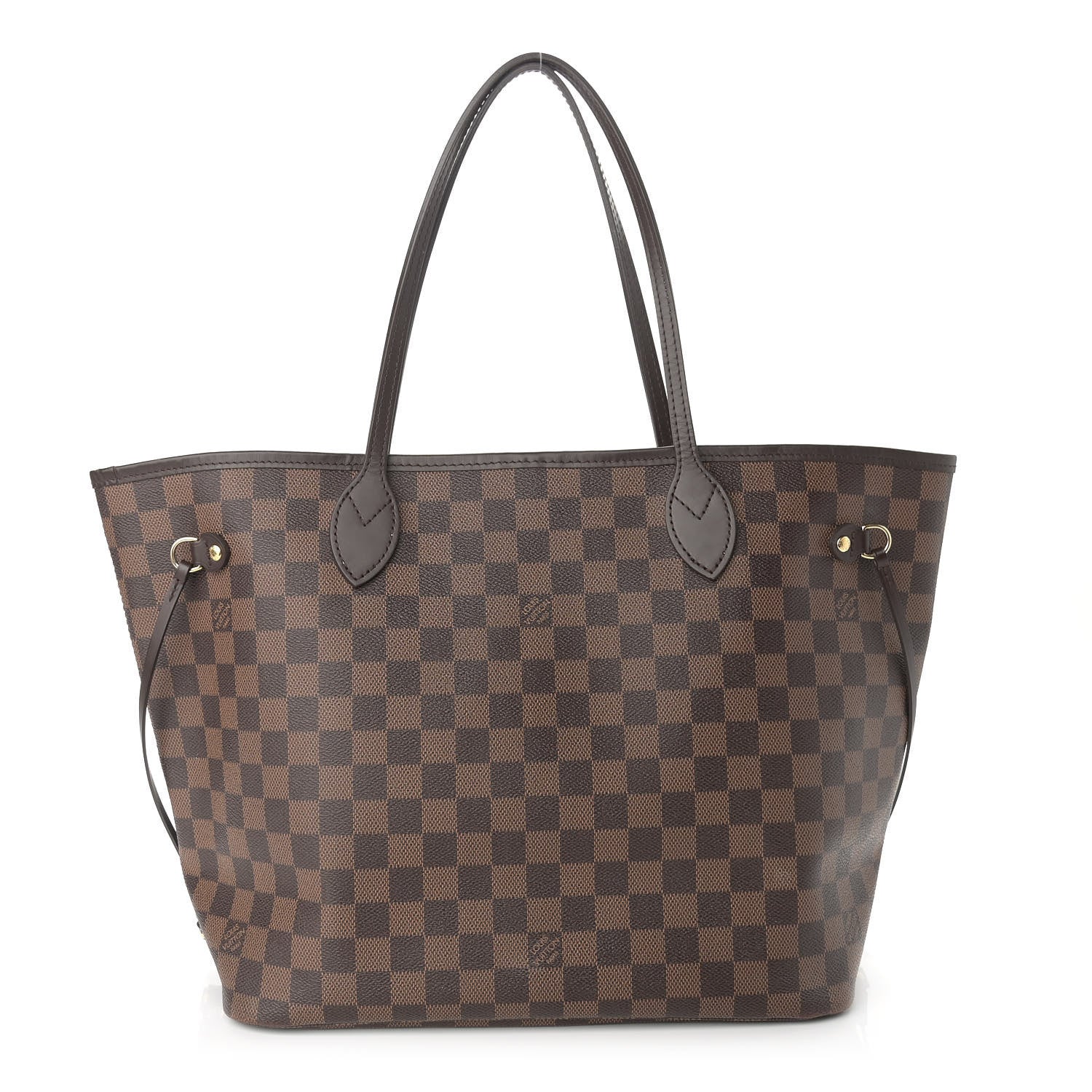 Louis Vuitton Damier Ebene Neo Neverfull MM Rose Ballerine 1 of 11