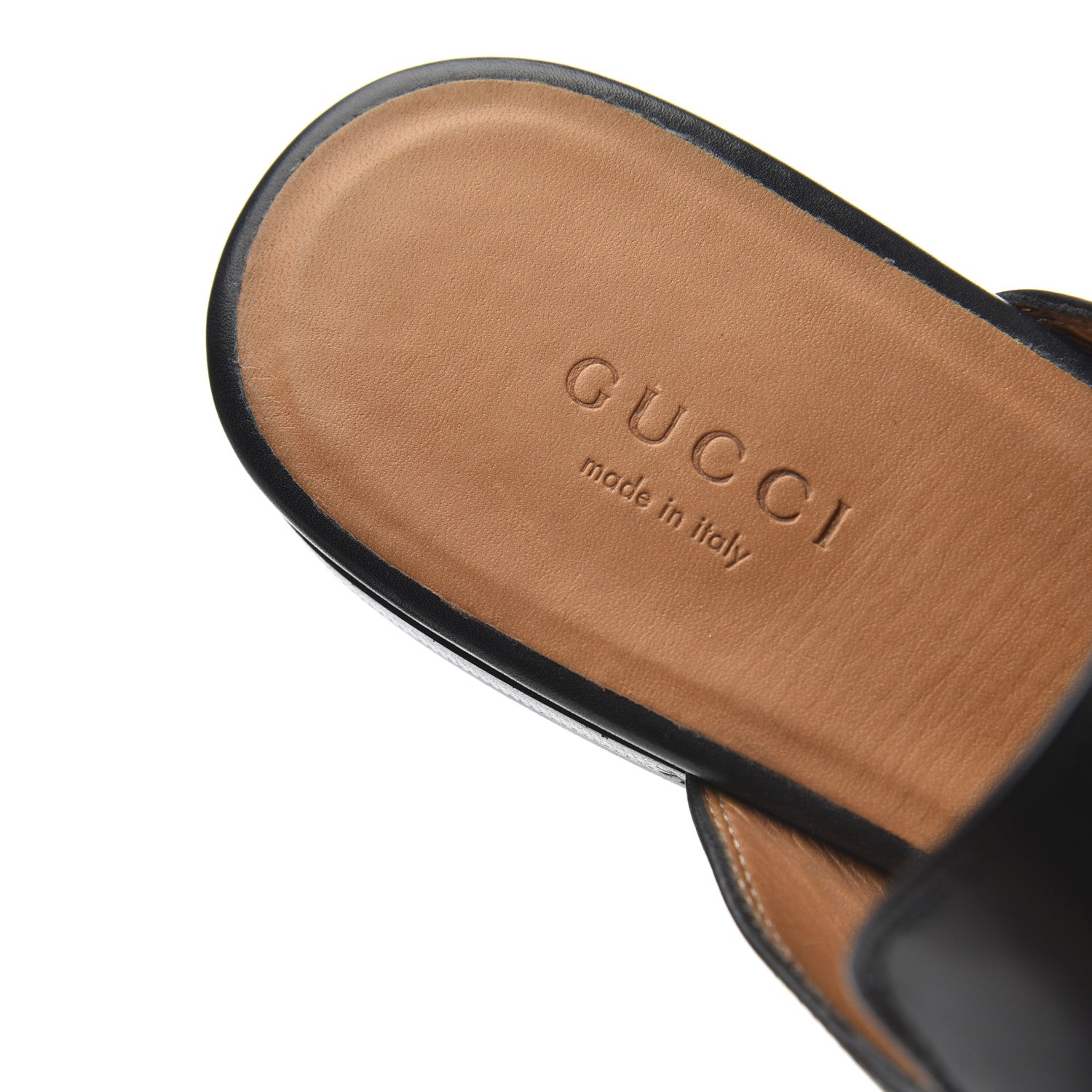 Gucci Calfskin Womens Princetown Slippers 37 Black 10 of 16