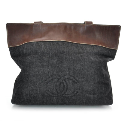 Chanel Denim Leather Shoulder Bag 1 of 7