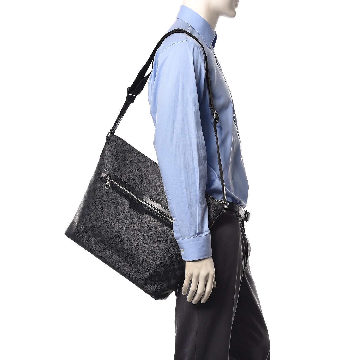 Louis Vuitton Damier Graphite Mick GM 2 of 12