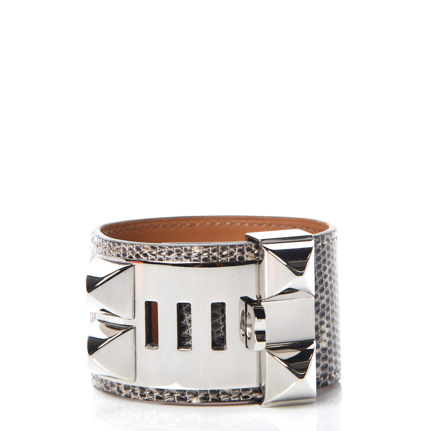 Hermes Lizard Collier De Chien CDC Bracelet S Ombre 3 of 9