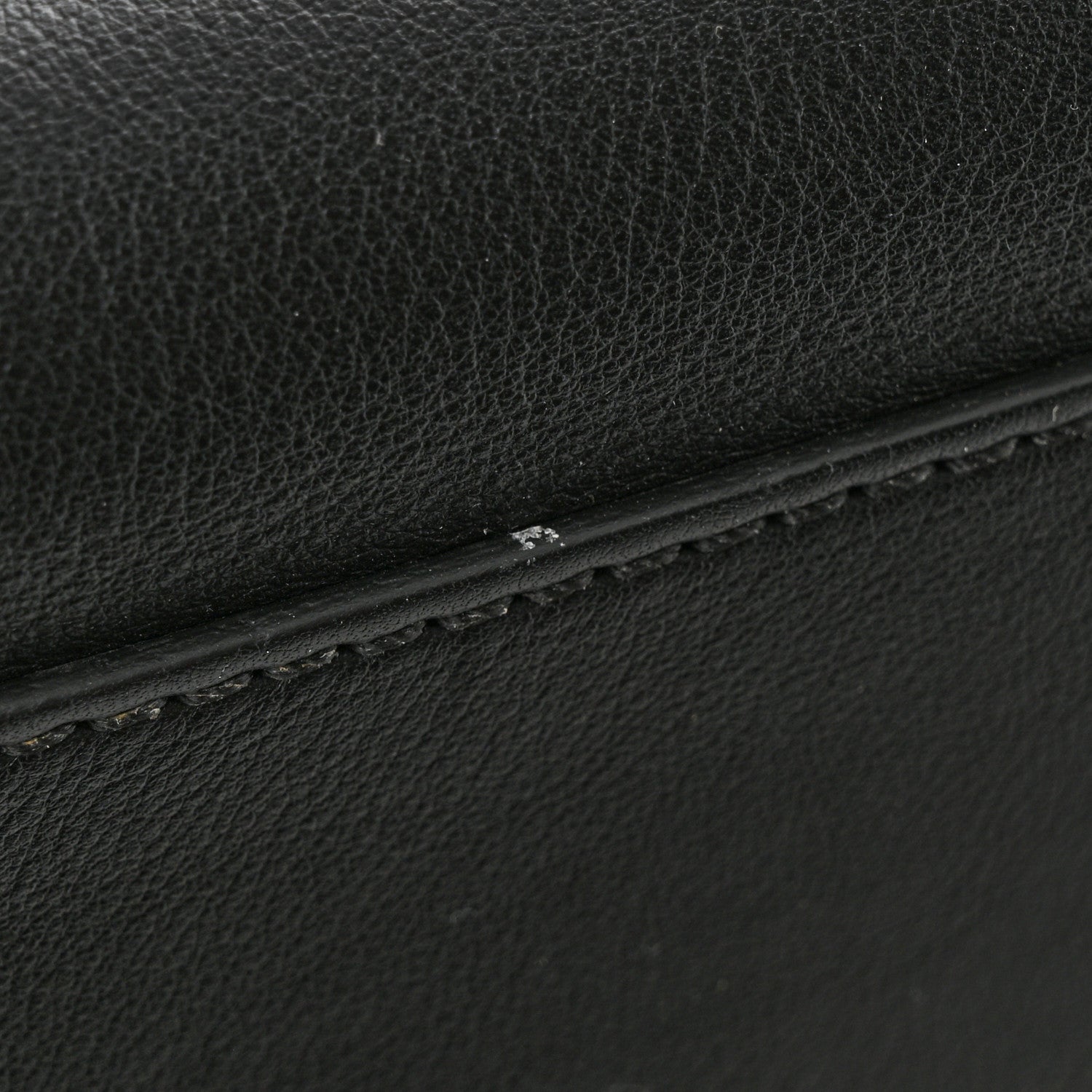 Fendi Vitello Seta Shiny Nappa Medium Peekaboo Iconic Satchel Black 13 of 14