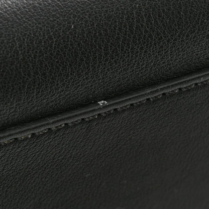 Fendi Vitello Seta Shiny Nappa Medium Peekaboo Iconic Satchel Black 13 of 14