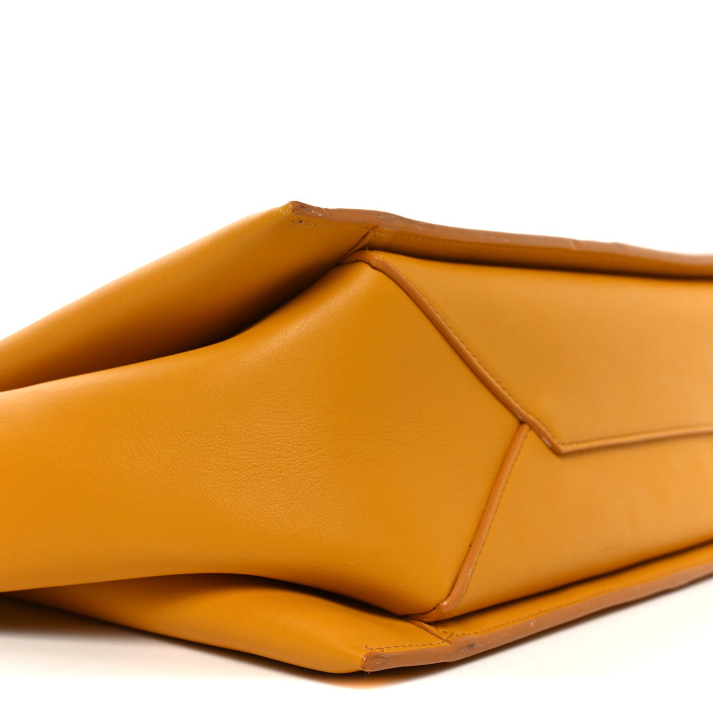 Calfskin Medium Tri-Fold Bag Honey