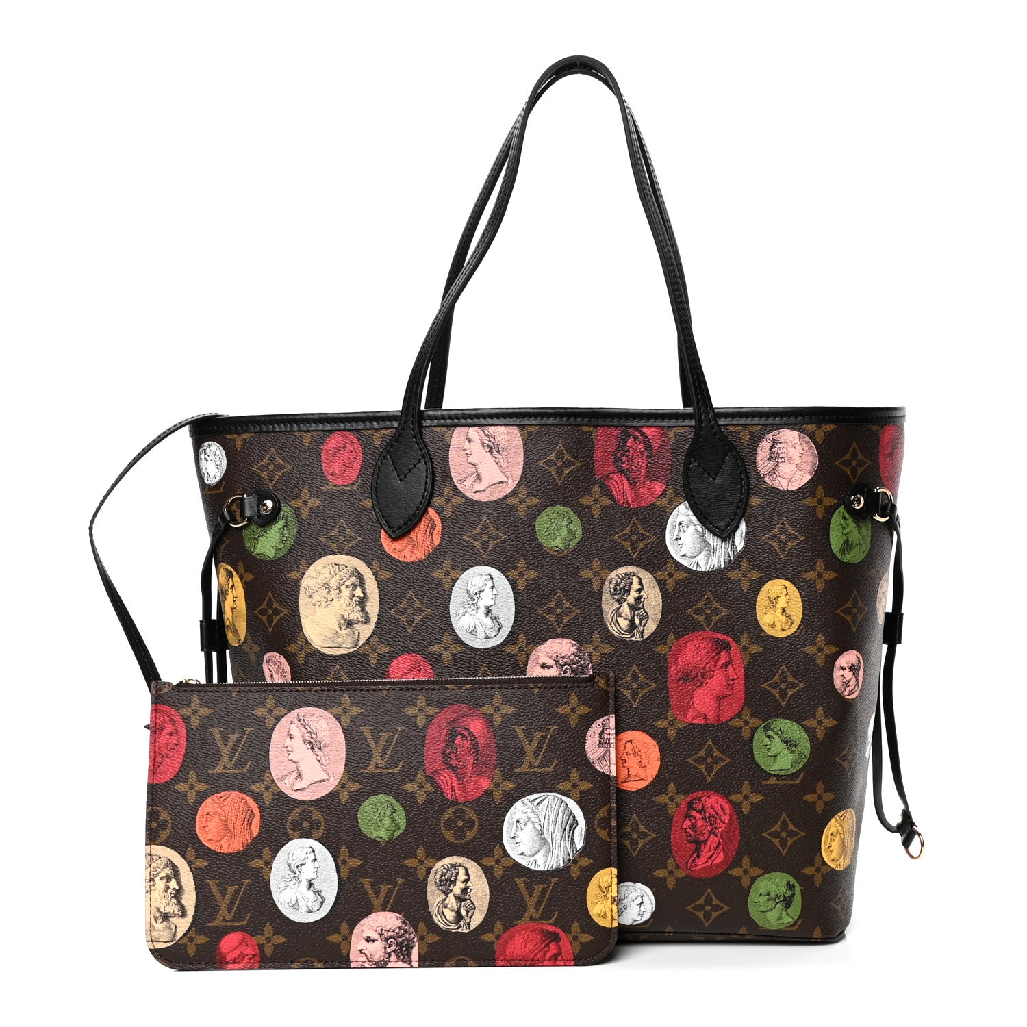 Louis Vuitton X FORNASETTI Monogram Cameo Neverfull MM 1 of 4