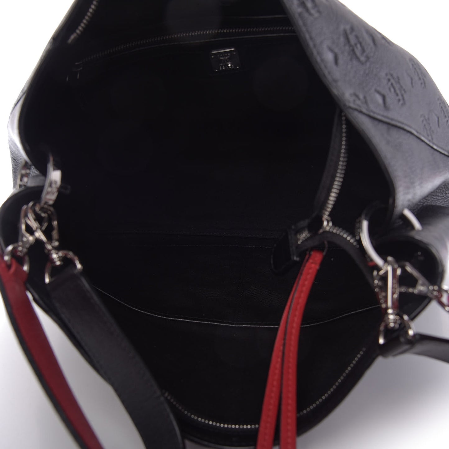 Grained Calfskin Large Klara Hobo Black