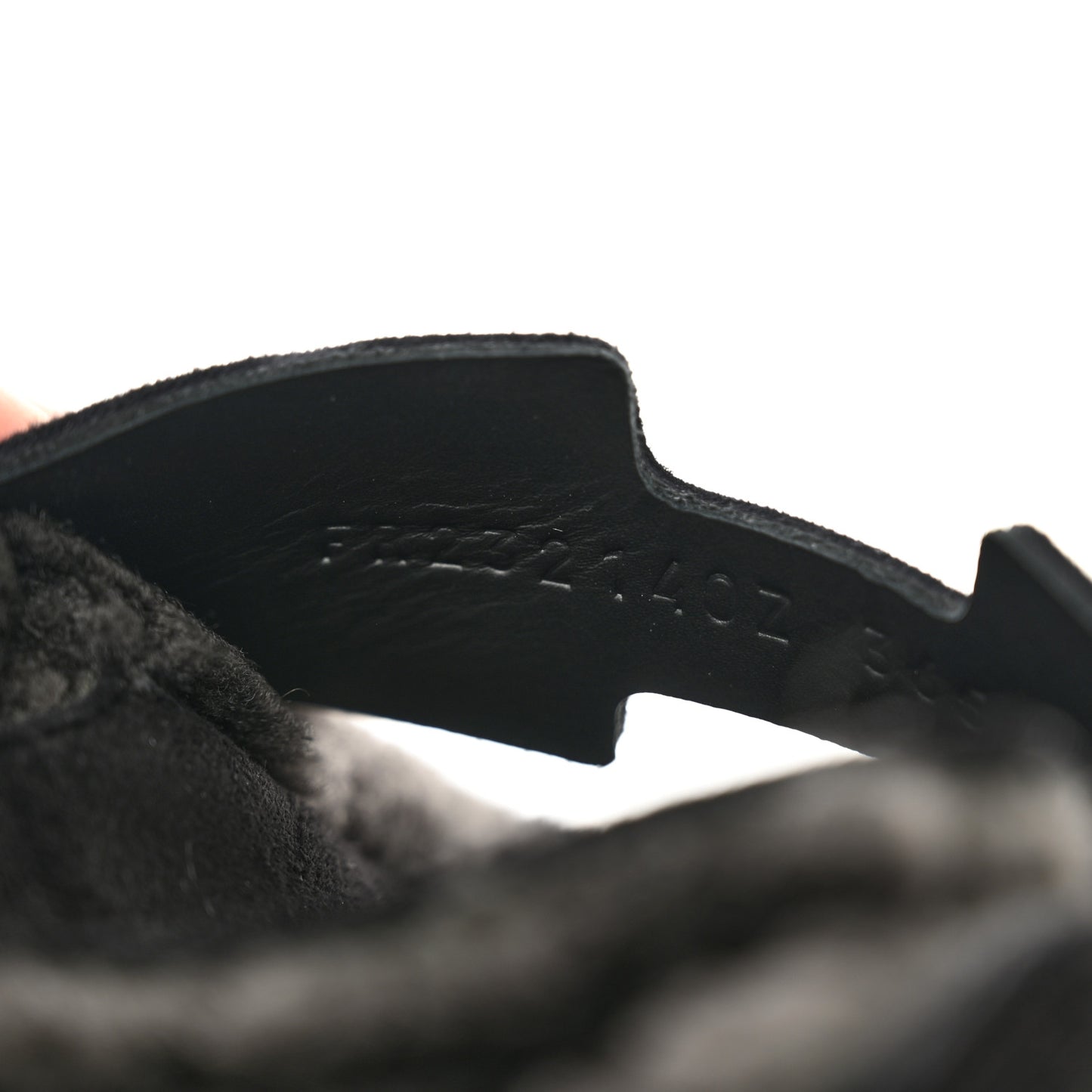 Suede Goatskin Shearling Go Mules 36.5 Black