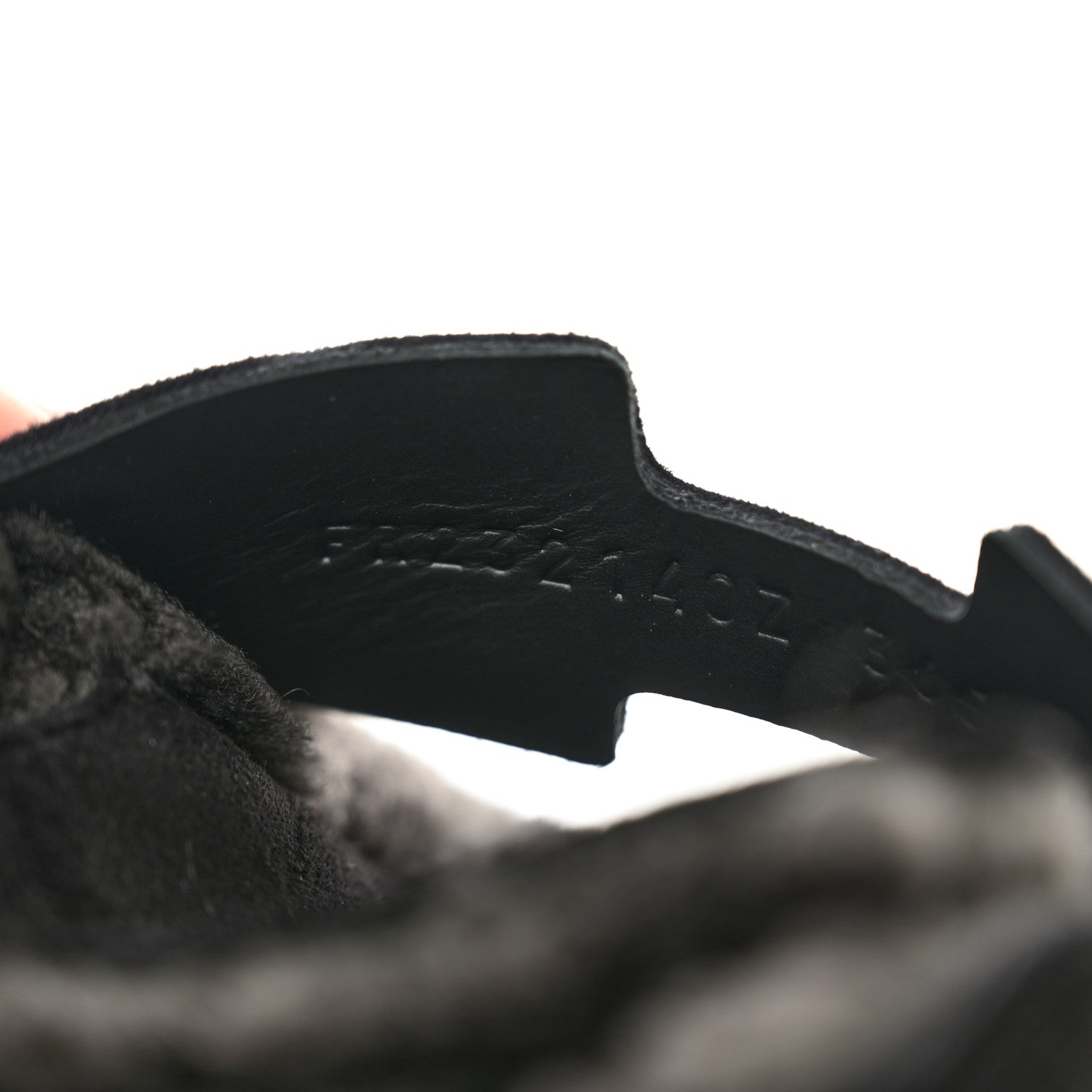Hermes Suede Goatskin Shearling Go Mules 36.5 Black 8 of 8