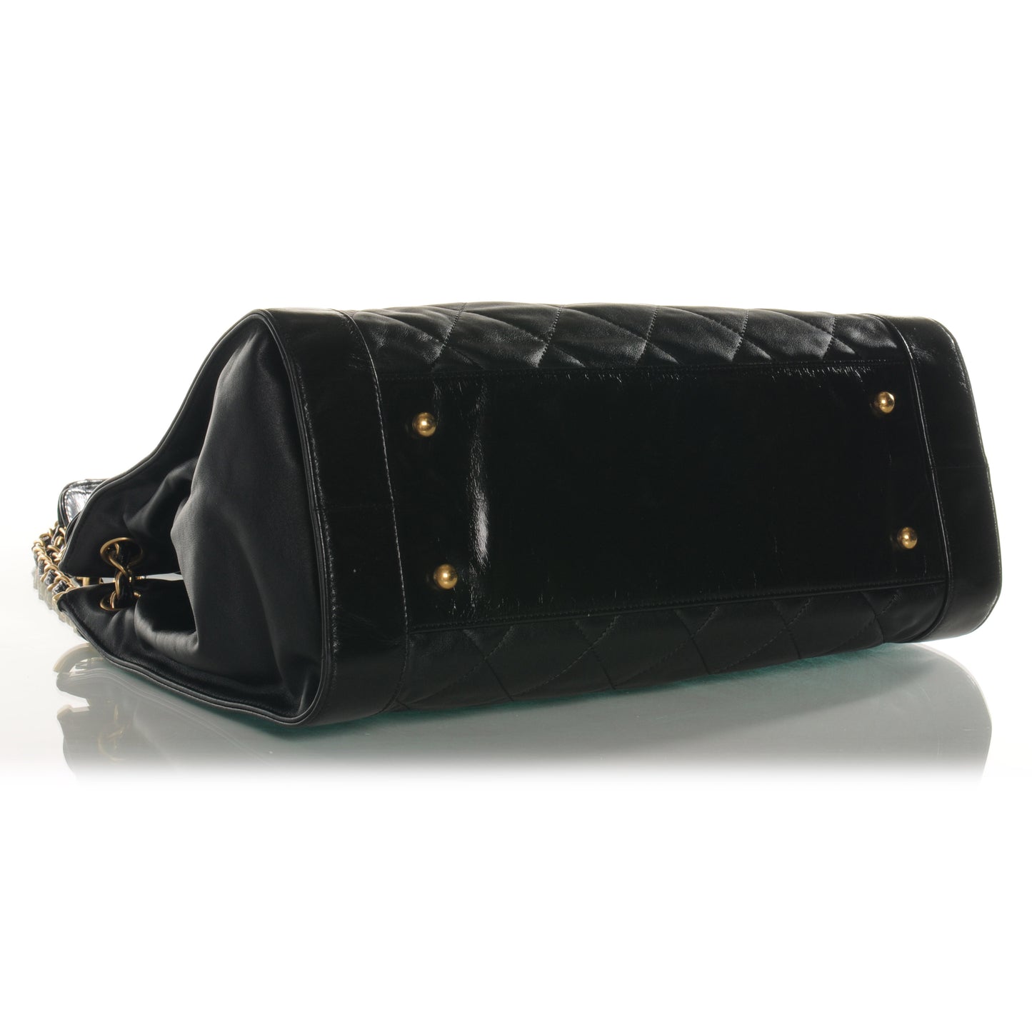 Calfskin Small In The Mix Shopping Tote Black