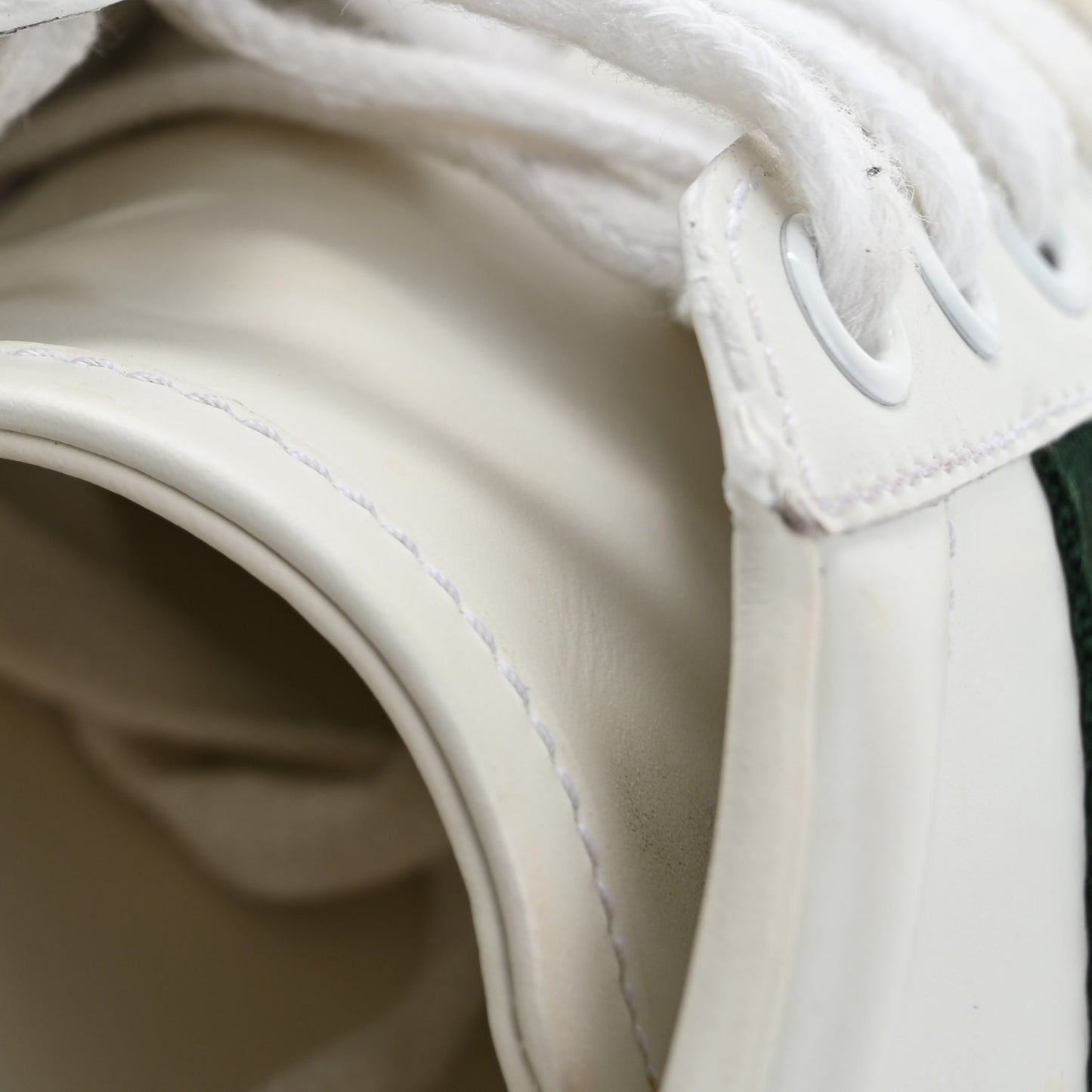 Calfskin Web Pearl Studded Womens Ace Sneakers 37 White