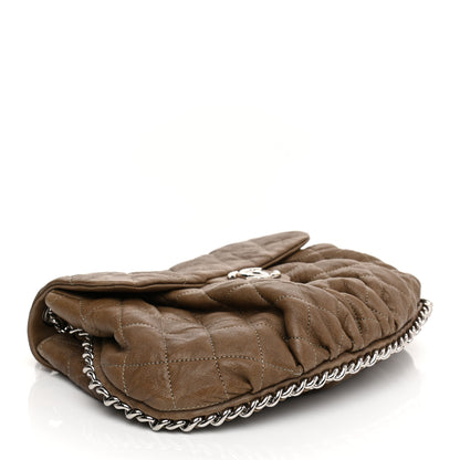 Chanel Washed Lambskin Quilted Medium Chain Around Messenger Taupe 6 of 19