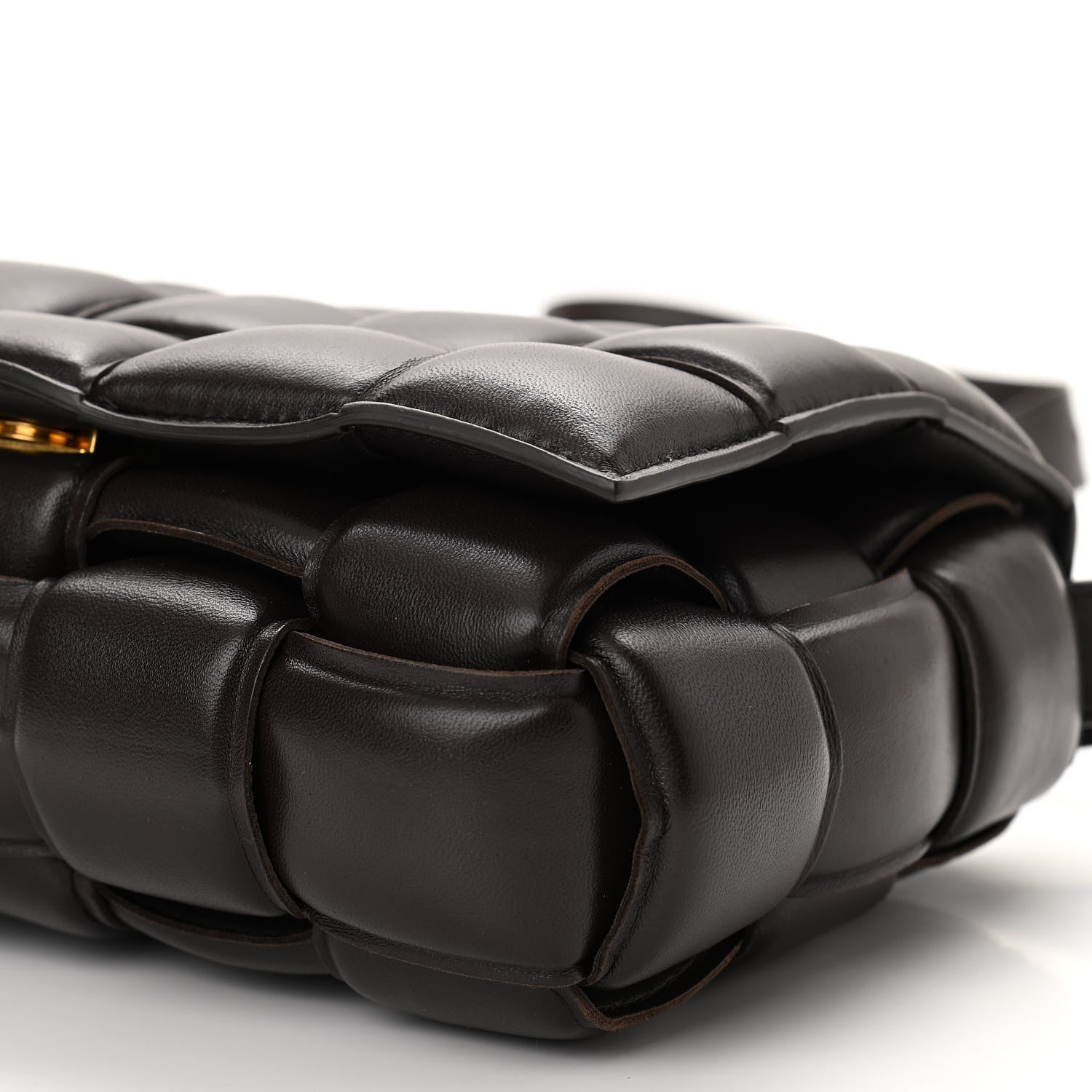Bottega Veneta Nappa Maxi Intreccio Padded Cassette Crossbody Bag Fondente 9 of 9