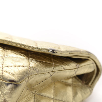 Chanel Metallic Aged Calfskin Quilted 2.55 Reissue 225 Flap Gold 11 of 14