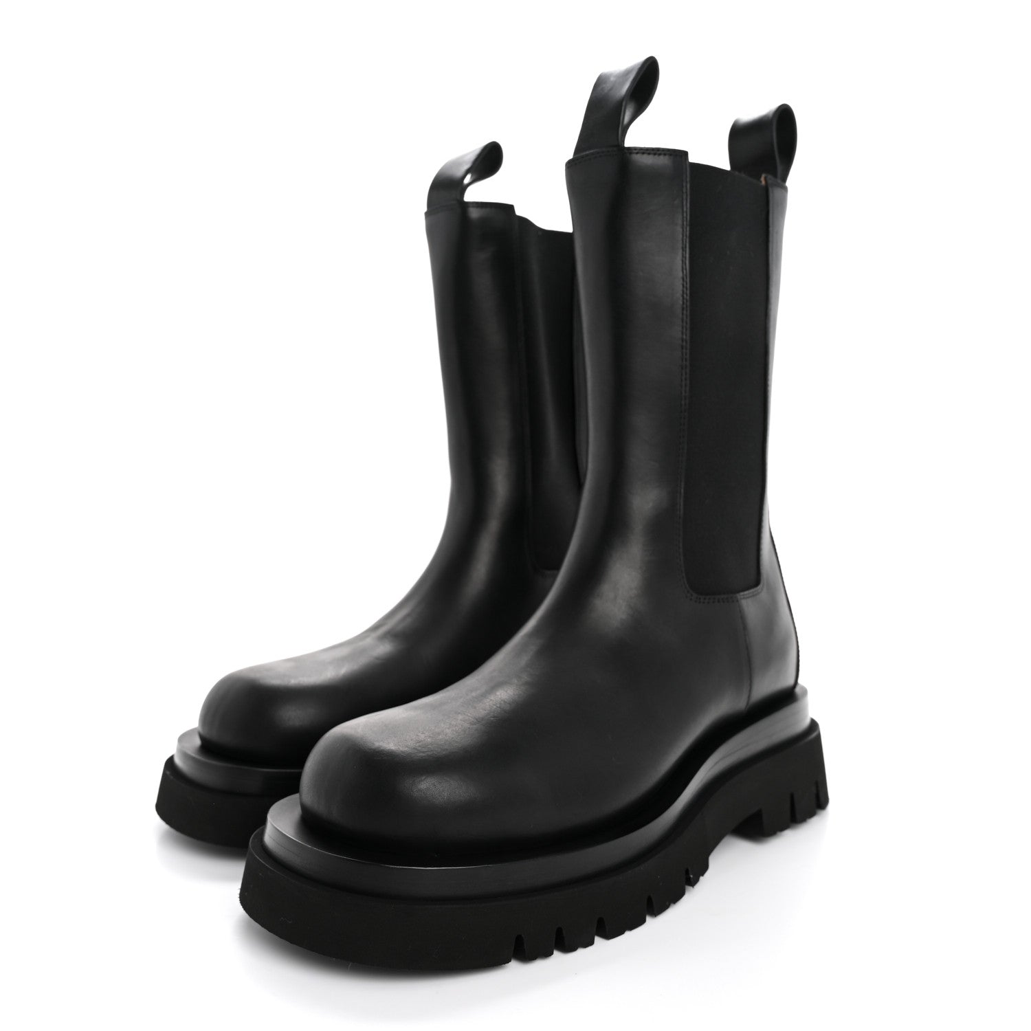 Bottega Veneta Calfskin The Lug Chelsea 55mm Boots 37 Black 4 of 11