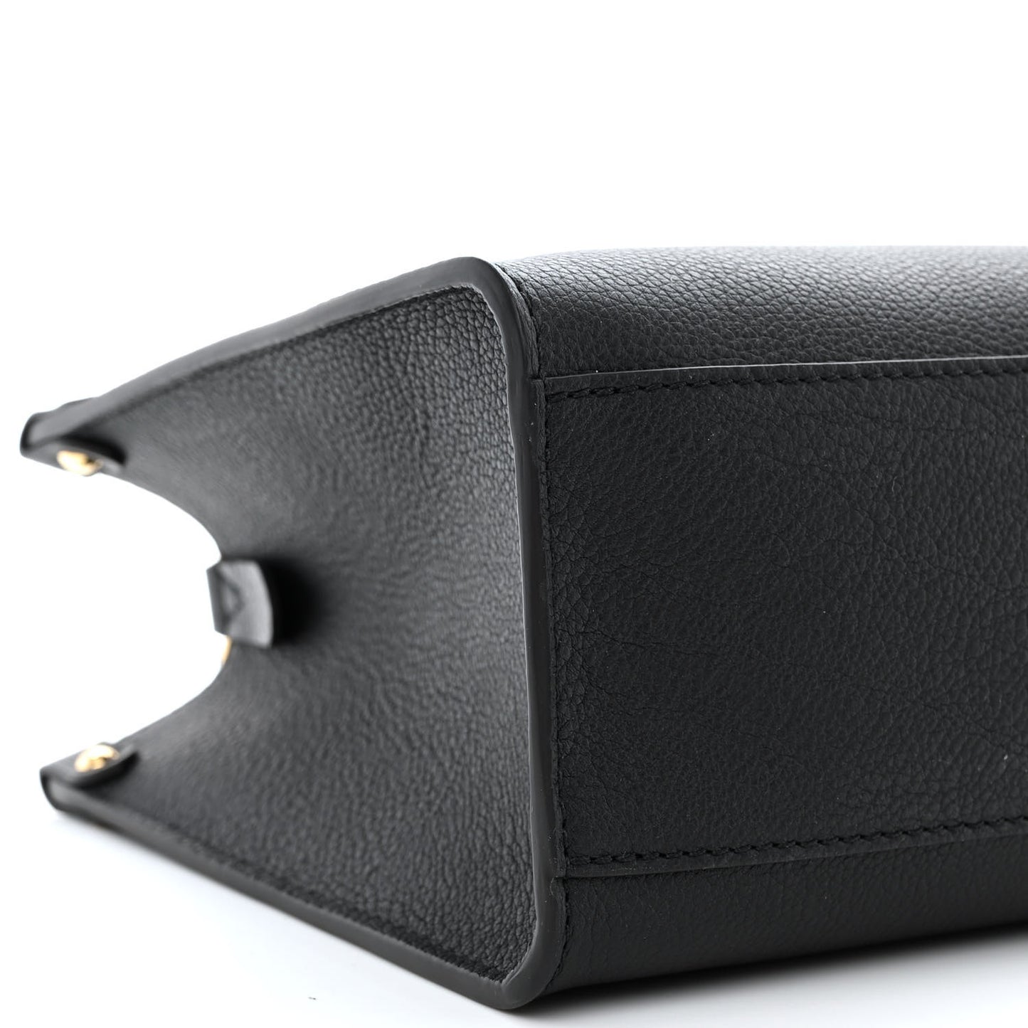 Calfskin Lock & Go Tote Black