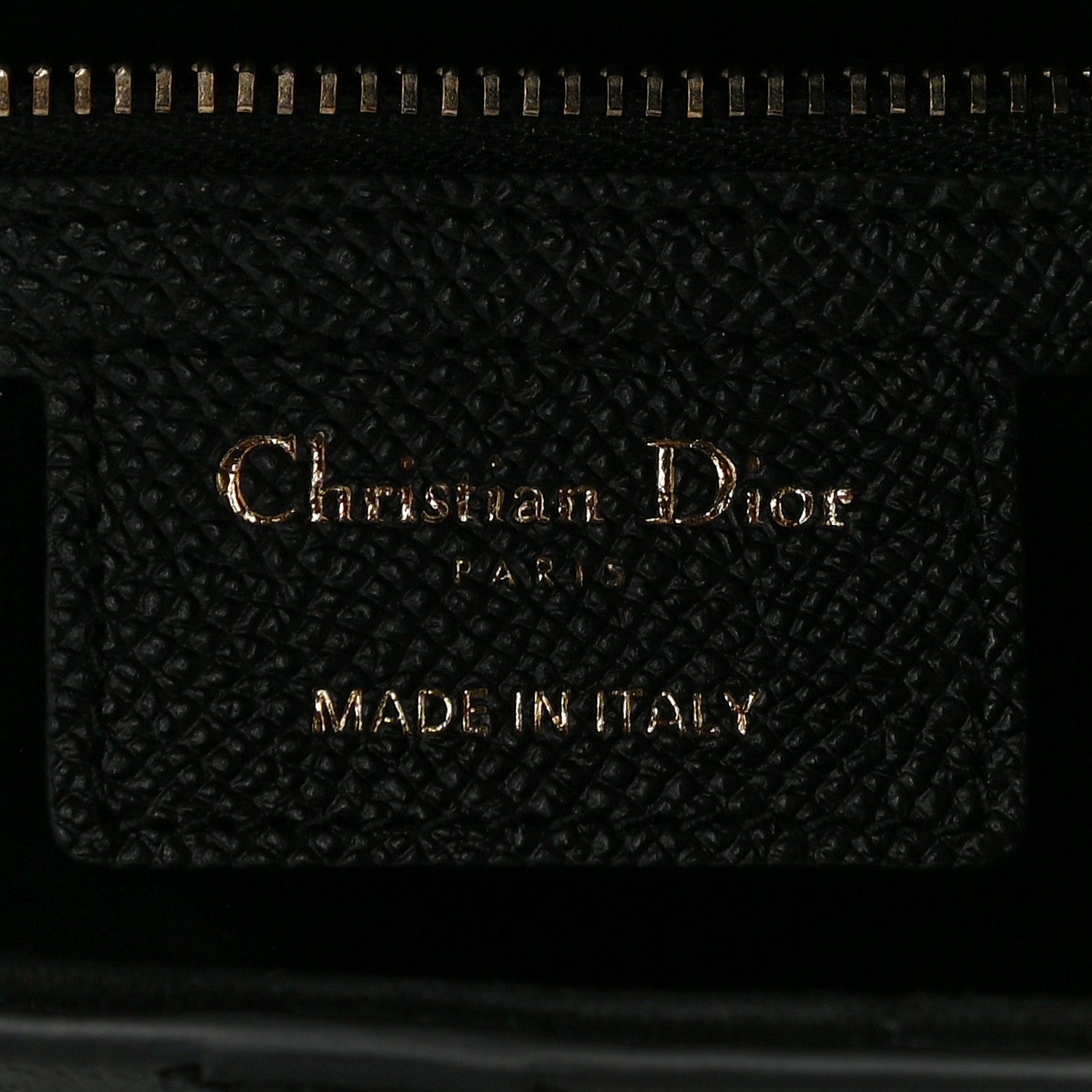 Christian Dior Grained Calfskin Saddle Bag Black 6 of 13