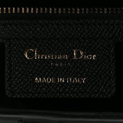 Christian Dior Grained Calfskin Saddle Bag Black 6 of 13