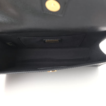 Fendi Vitello Elite Studded Monster Mini Demi Jour Shoulder Bag Black 5 of 5