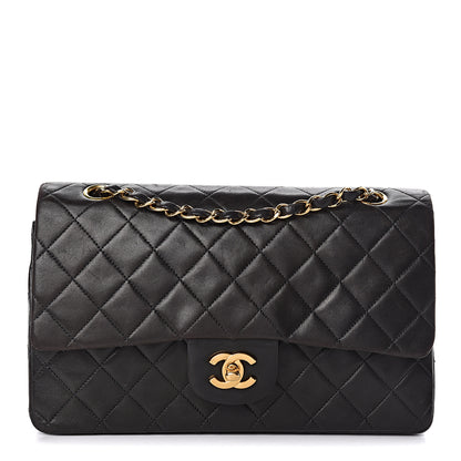 Chanel Lambskin Quilted Medium Double Flap Black 1 of 18