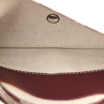 Goyard Goyardine Plumet Wallet Clutch Burgundy 6 of 12