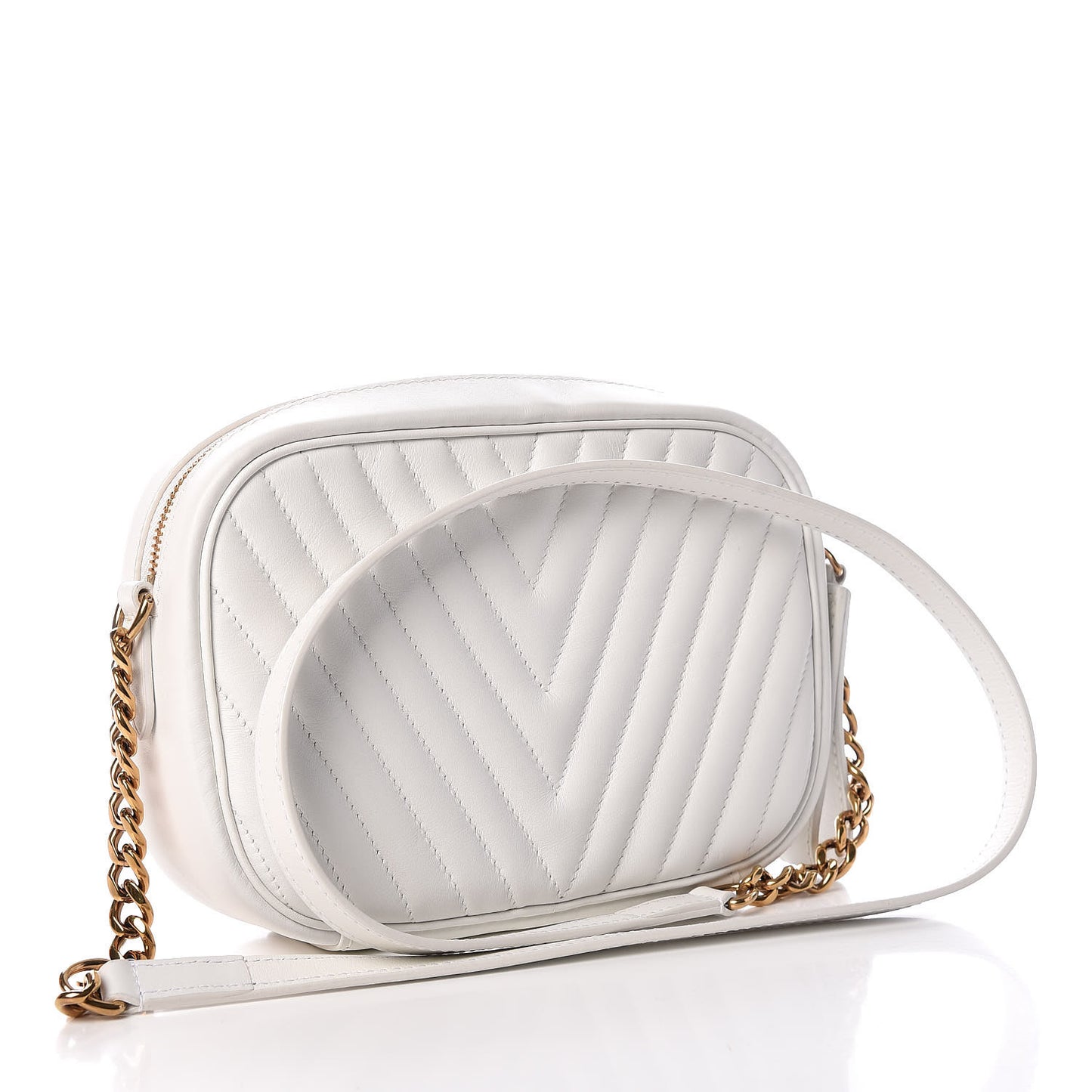 Calfskin New Wave Camera Bag White