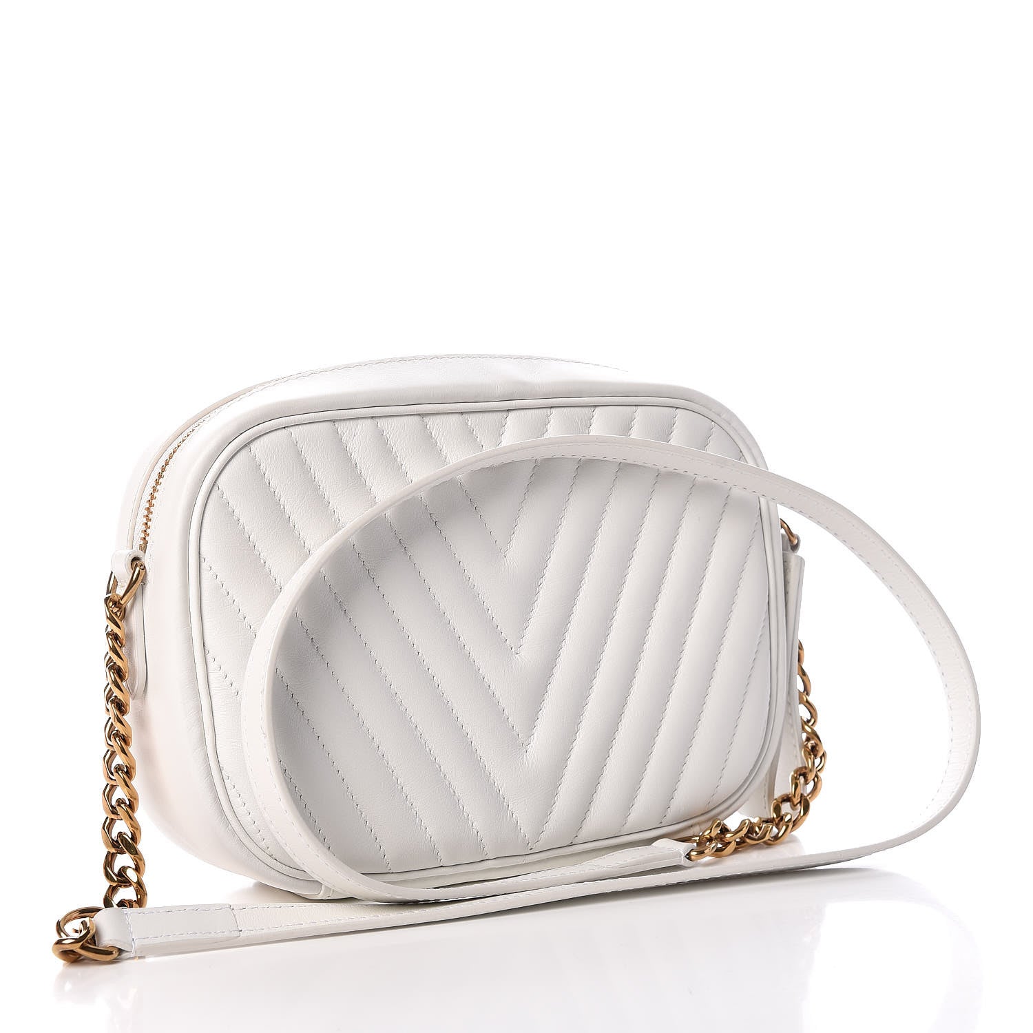 Louis Vuitton Calfskin New Wave Camera Bag White 3 of 10